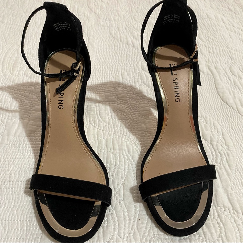 Suede Black heels